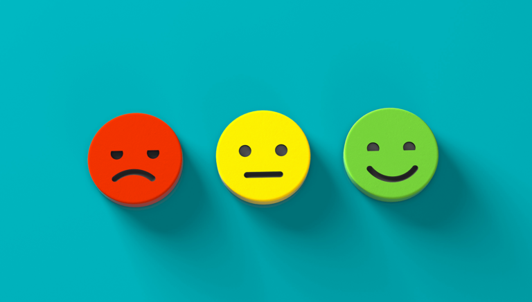 positive neutral negative feedback faces